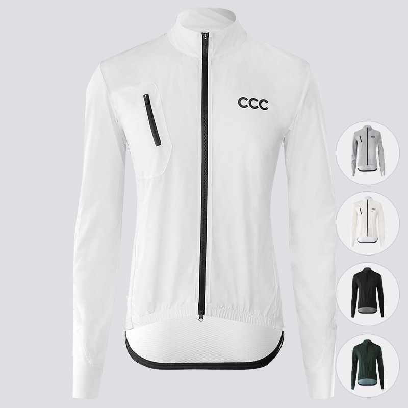 Professional Road and Mountain Bike Autumn and Winter Windproof Long-Sleeved Top Waterproof Light Rain Jacket Cycling Jacket