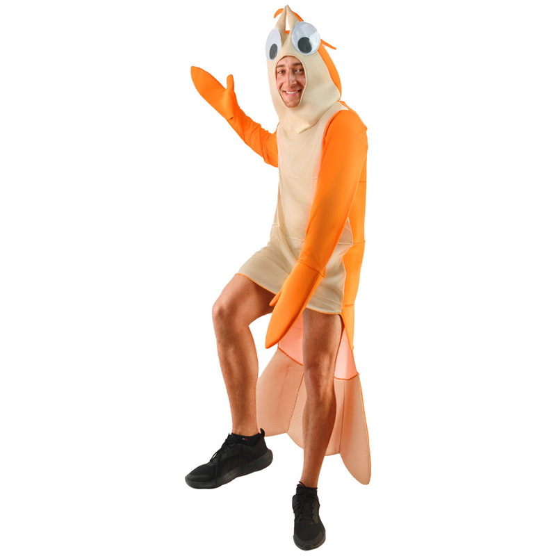 Halloween Ocean Annual Party Funny Costume Stage Performance Pippi Shrimp Cosplay Animal Character Costume