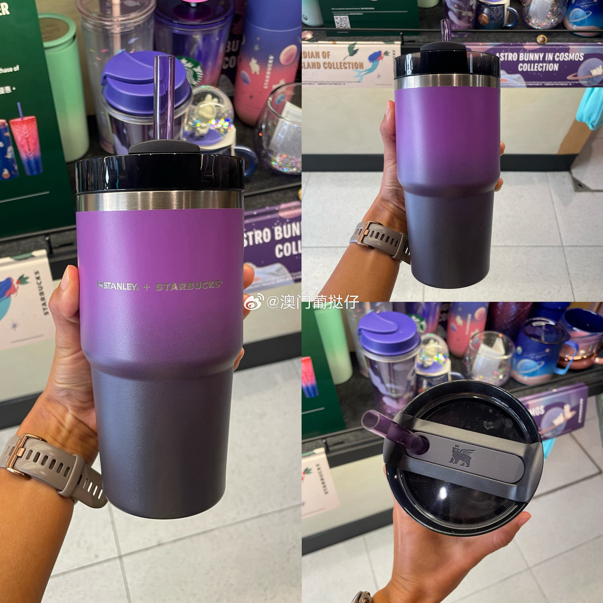 товар из китая 澳门香港星巴克stanley联名不锈钢吸管杯随行杯the quencher h2.0 Starbucks
