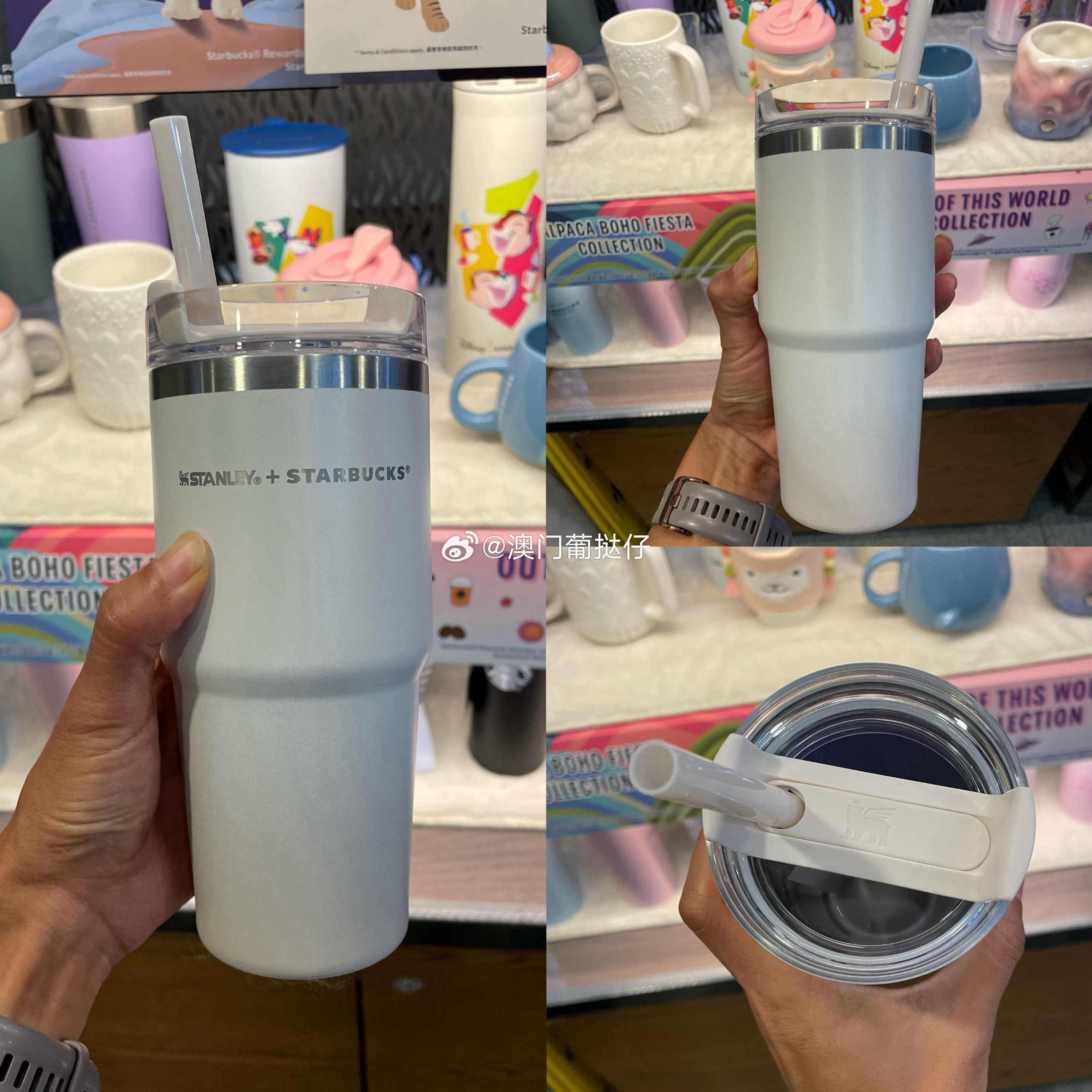 товар из китая 澳门香港星巴克stanley联名不锈钢吸管杯随行杯the quencher h2.0 Starbucks