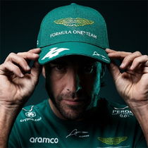 F1 Racing Suit 2023 New Aston Martin Team Cotton Baseball Cap Alonso Hat Versatile Peaked Cap