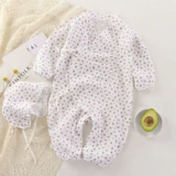 Детская летняя марлевая демисезонная осенняя хлопковая пижама для девочек для новорожденных, цветочный принт