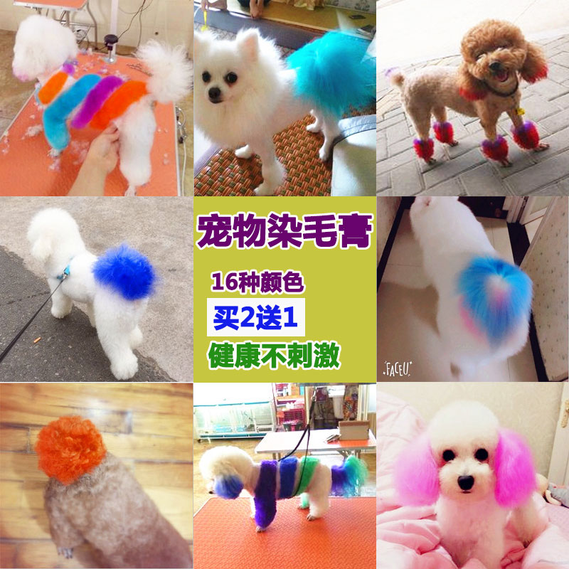 Pet coloring dog dog hair cream beauty products than Xiong Bomei ... Pet coloring dog dog hair cream beauty products than Xiong Bomei ...