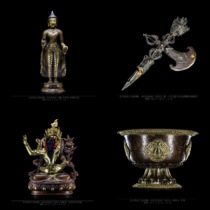 Lima bronze Maitreya Buddha statue Copper Horse head five-strand King Kong knife bronze gilt Manjusri Bodhisattva for Cup