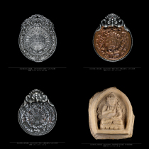 Bronze Dapeng Golden Winged Bird Nine Palace Bagua Buddha Brand Nepal Tibetan Buddhist Antique Vajra Wipe