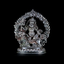 na xi of pick-and-Nepal sterling silver treasure King Buddhist supplies the statues of the Buddha Curio Collection fo tang