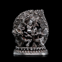 Naxi picks up Nepal sterling silver white God antique collection Buddhist supplies antique collection