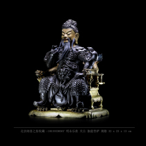 Naxis collection of pure silver gilt-gilt Daming Yongle section Guan Gong Jialan Bodhisattva