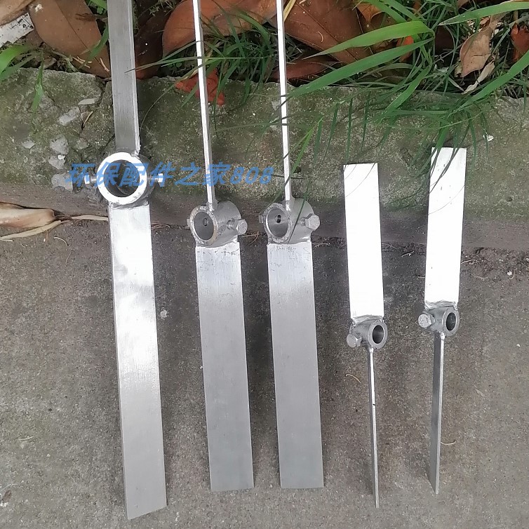 Stainless steel flat blade rotating stirring paddle vertical dosing barrel device mixer shaft spiral sheet