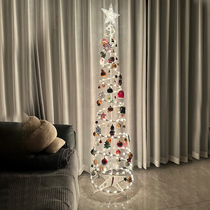 Christmas tree 2023 new ins style floor-standing decorative lights Christmas decorations ornaments scene layout