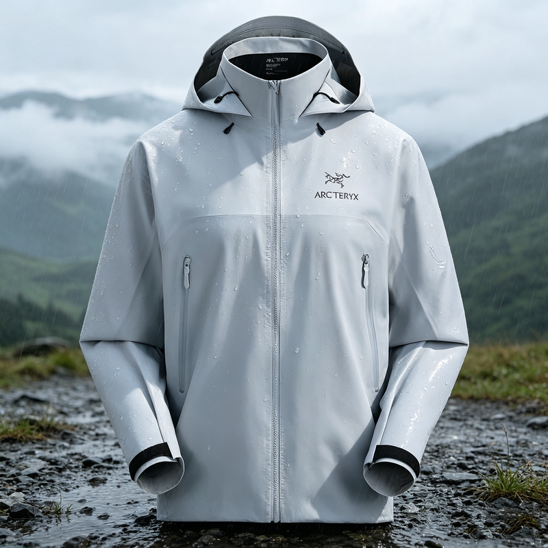 Arcteryx Gore-Tex Solid Color Hooded Hardshell Outdoor Windproof and Waterproof Casual Jacket