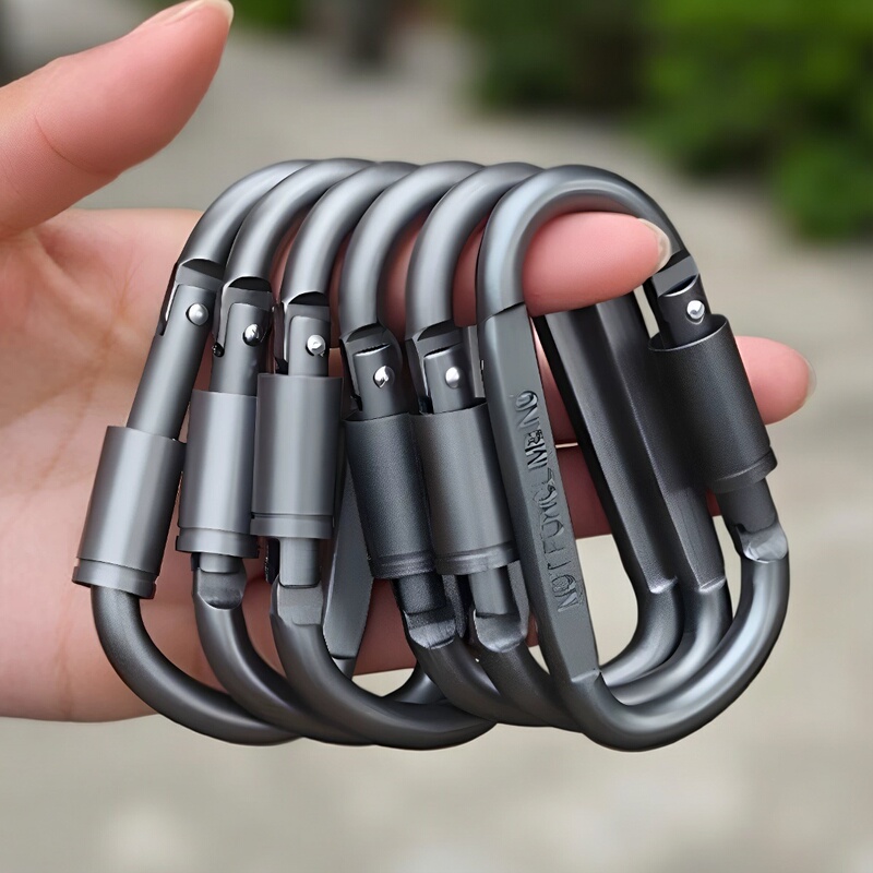Outdoor Carabiner Aluminum Alloy Quick-Release Lock Tactical Hook Key Ring Camping Climbing Backpack Hook Clip Outdoor Carabiner Aluminum Alloy Quick-Release Lock Tactical Hook Key Ring Camping Climbing Backpack Hook Clip
