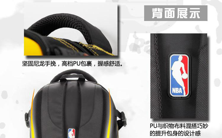 NBA chính hãng ba lô thể thao nam trường trung học túi nữ 15,6 inch túi máy tính công suất lớn túi du lịch - Ba lô balo gucci
