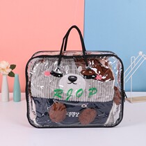 Green Printing Black Wire Bag Clothes Storage Small Blanket Organizer Bag Dust Bag