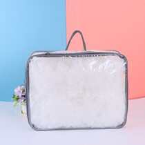 Hot style Steel wire quilt bag PVC transparent home textile packaging bag Clothes storage bag