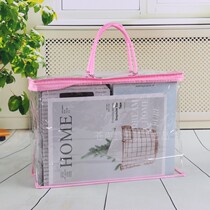 Small PVC Transparent Bag Clothes Quilt Storage Bag Bedding Blanket Packing Bag