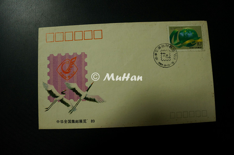 China National Philately Exhibition 1989 Beijing Memorial Feature (dirty behind)