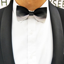 Hyde Park Original Wedding Bridegroom Accompanied by Ink Lang British Korean version of black and white gradient men's bow tie