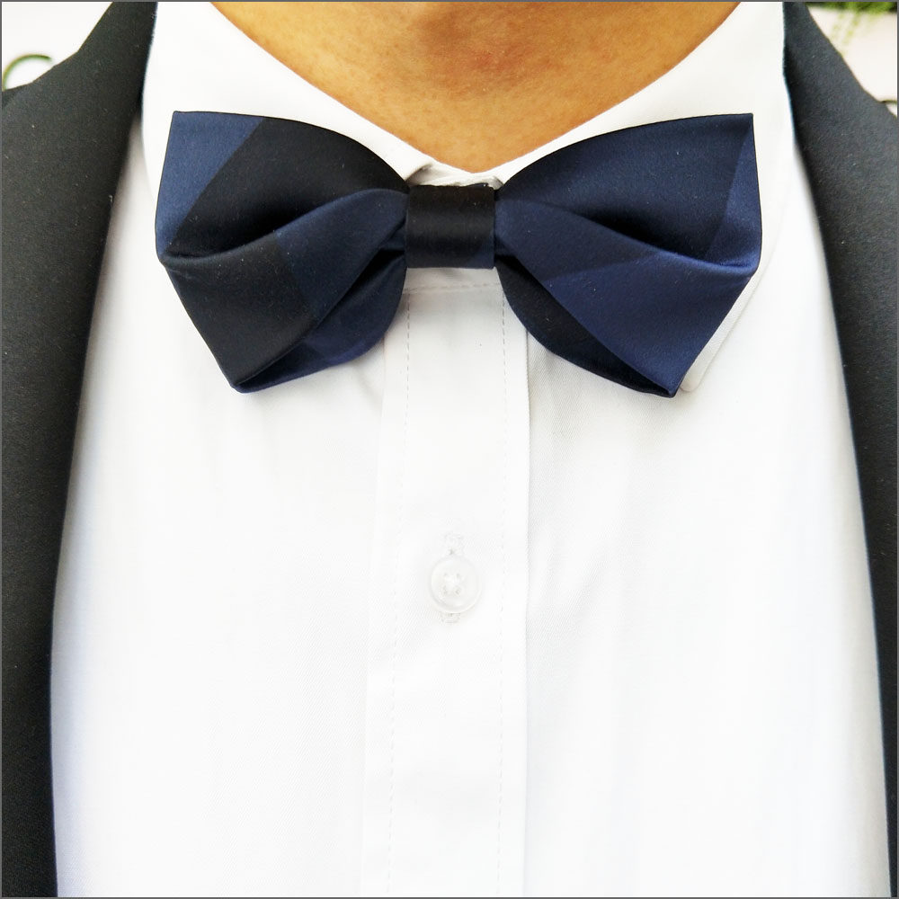 Hyde Park original Tibetan blue gradient fashion Wedding groom groom best man suit men bow tie