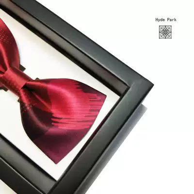 Hyde Park original peach heart red pink madgre host party suit groom best man bow tie