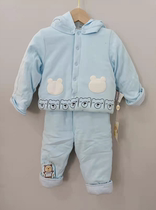 MiKBM B81413-1004B boy knit small bear head baby two sets