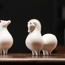 Little Tang Ma creative cute tea pet ornaments ceramic boutique personalized handmade tea play tea ceremony accessories tea table decorations