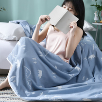 Drizzle three-layer cotton gauze towel is single autumn and winter thin double quilt adults nap cover blanket sheets