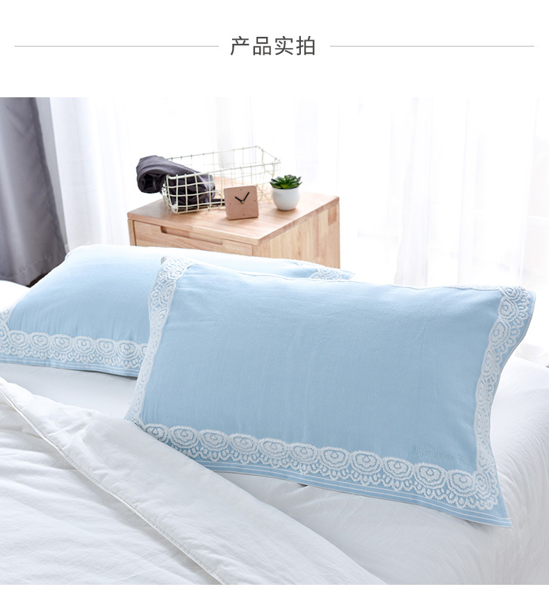Khăn lau gối bông cao cấp của đôi tình nhân Khăn gối người lớn Khăn gối bông gạc Khăn gối áo gối