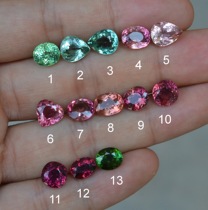 Natural red colored tourmaline bare stone Pure without any optimization treatment Fire color beautiful value special offer