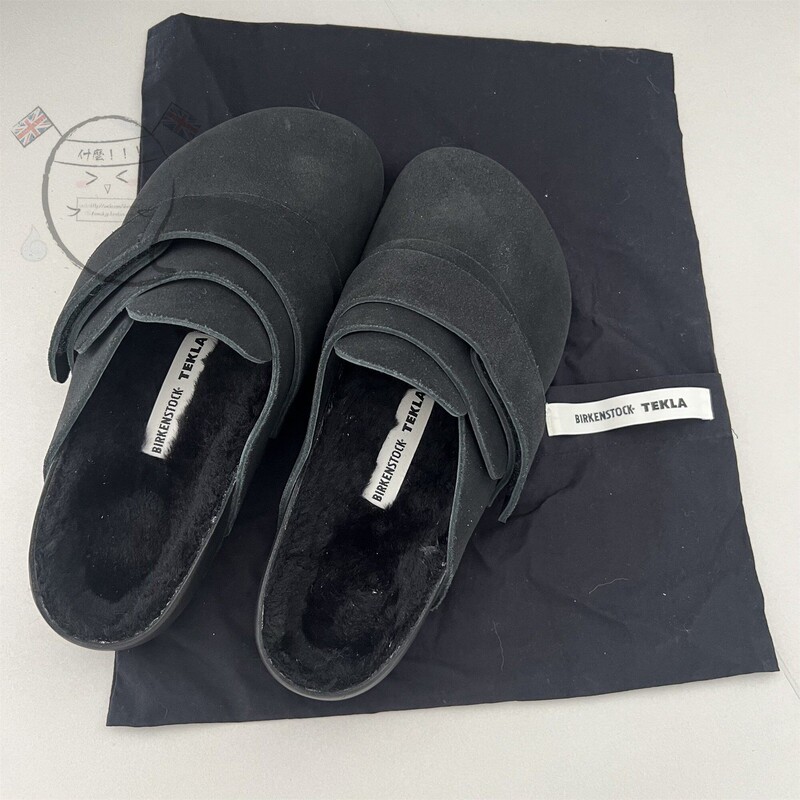 In Stock! Birkenstock/ Birkenstock 1774 X Tekla Collaboration Model Furry Closed-Toe Slippers