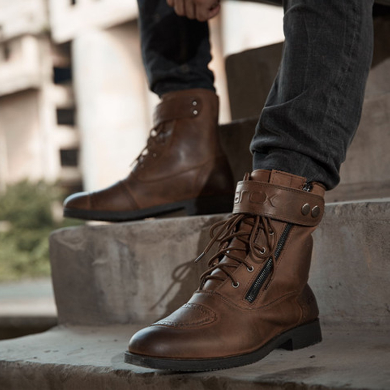 arcx yakushi cowhide protective boots motorcycle riding shoes motorcycle boots anti-fall road boots motorcycle shoes