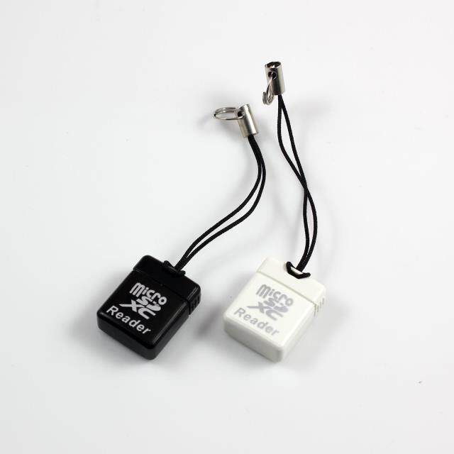 Ultra-small mini car card reader micro sd tf embedded mobile phone memory card reader with light micro