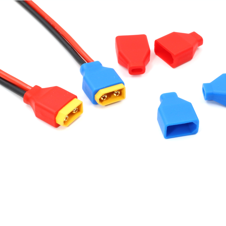 Máy cắt ngang Tay áo giữ lại XT60 Vỏ bảo vệ silicon Ổ cắm XT60 Ổ cắm cao RC hiện tại - Mô hình máy bay / Xe & mô hình tàu / Người lính mô hình / Drone lego máy bay trực thăng