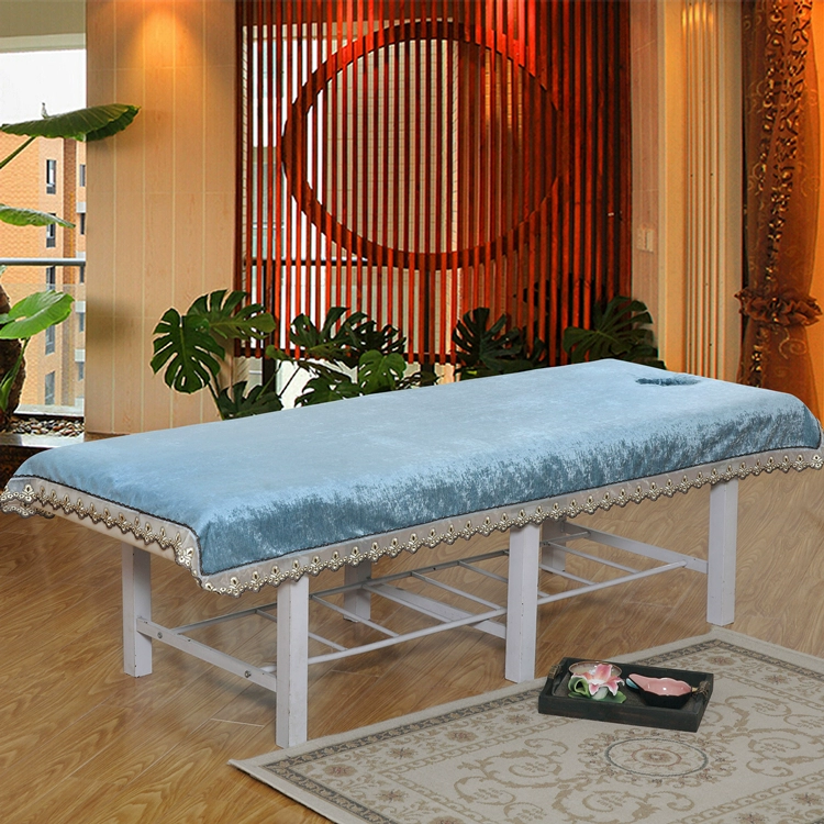 Vẻ đẹp giường ga thẩm mỹ viện đặc biệt cao cấp dày cashmere chiến đấu massage massage massage giường tùy chỉnh được thực hiện với các lỗ - Khăn trải giường