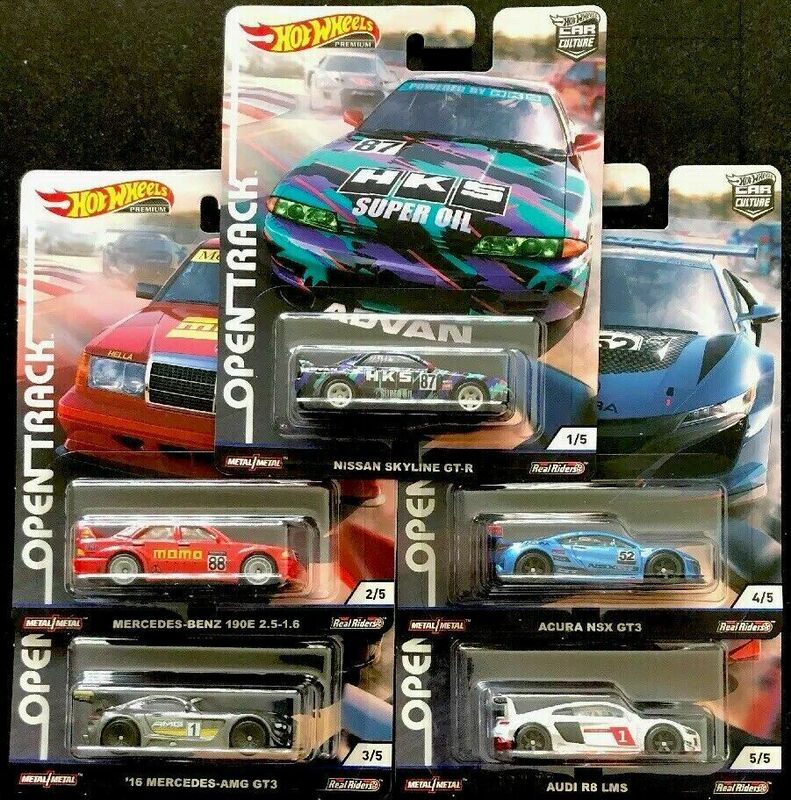 Hot Wheels Car Culture Opentrack Open Track Honda Mercedes-Benz Audi Nissan 2019-2 K1093