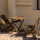 Ретро набор столов и стульев из цельного дерева гостиная балкон квадратный стол небольшая квартира домашний обеденный стол круглый стол кофейня журнальный столик mini 2