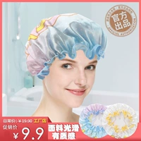Dilan Shower Hat Double -Layer Taberpronation Dustpray Prule для взрослой душевой ванна, шляпа для ванны, кухонная масло -защищенная табачная шляпа