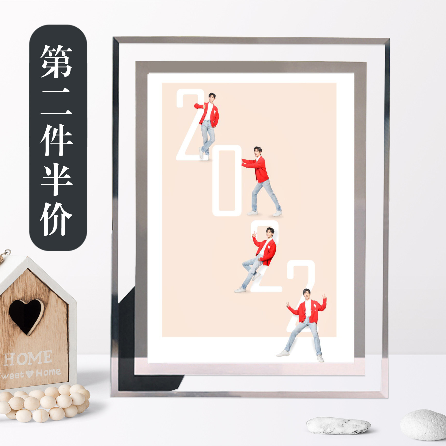 Xiao Zhan photo frame surrounding photo stage poster to map custom gift crystal photo star with the same birthday gift