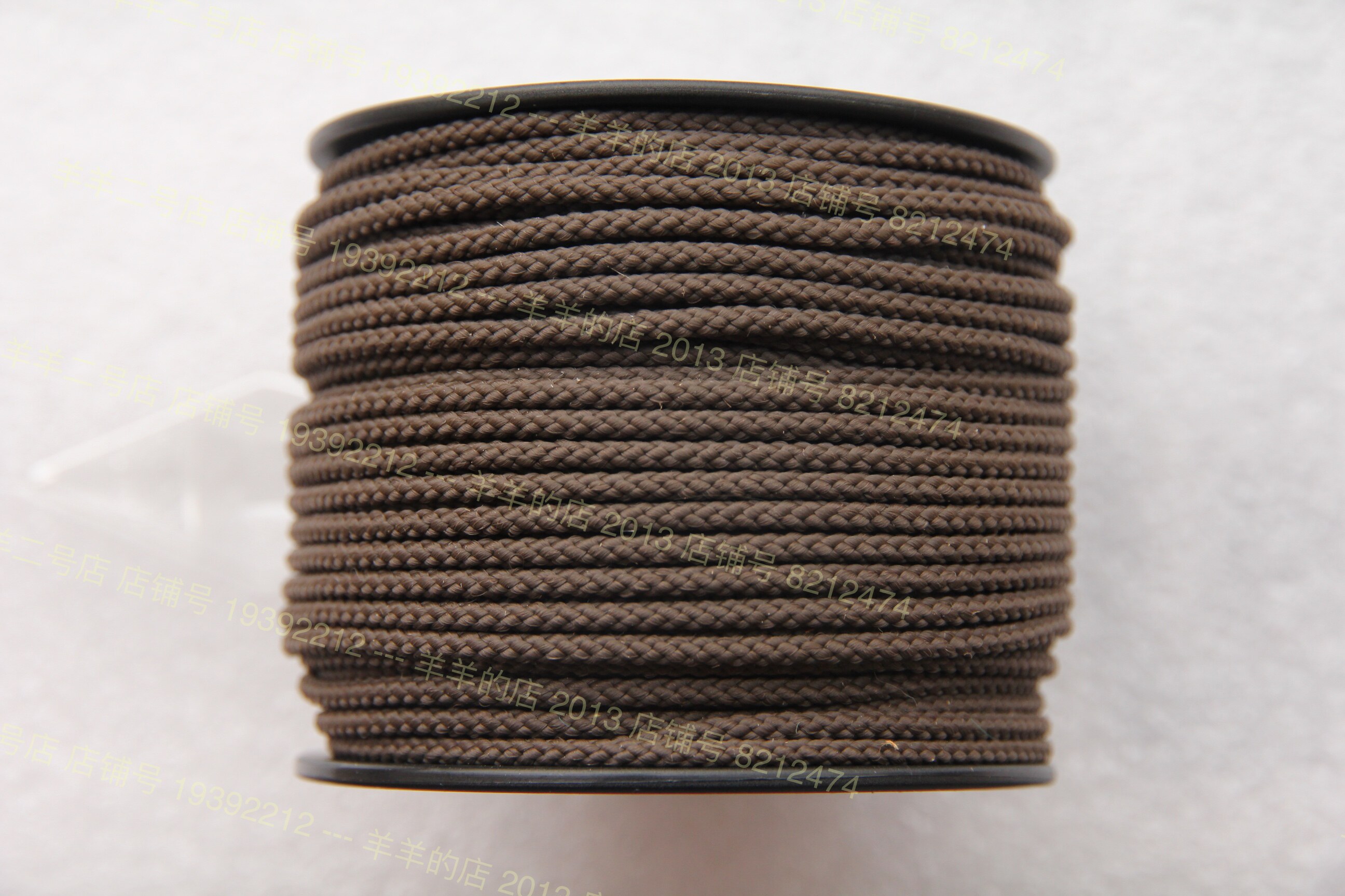 American ATWOOD ARM dark brown 2mm braided rope 110 lbs wrapped jewelry tassel lace outdoor