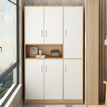 Balcony storage cabinet modern simple locker against the wall large capacity floor shoe cabinet home door entrance cabinet