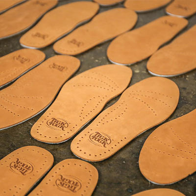 TickTock matte leather insoles, anti-slip top layer, cowhide, breathable and comfortable, soft rubber, activated carbon added
