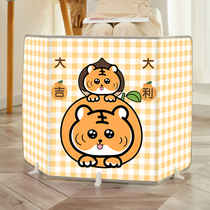 Two Pieces 88 Fold Tiger Year Tiger Four Dimensional Table Lower Warmer Leg Foot Instrumental Office Heating Mat Warm Foot Mat