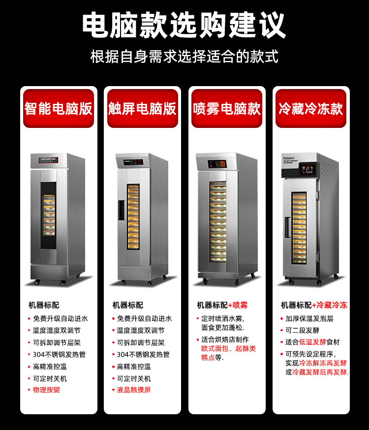 Печь 发酵箱商用烘焙卡通面 面包包子馒头披萨发酵机不锈钢蒸笼醒发箱
