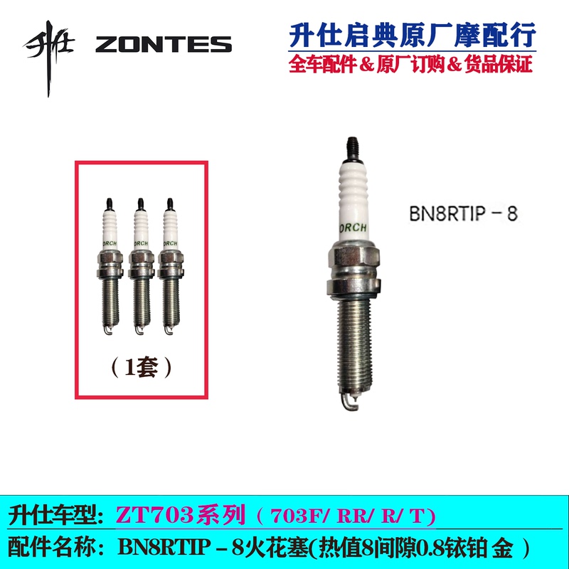 Shengshi 703F Original Spark Plug 703Rr/R/T Motorcycle Spark Plug Ignition Device Bn8Rtip-8