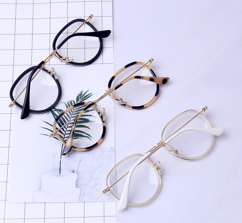 South Korea glasses frame female ulzzang literary transparent round face net red Suohara Harajuku retro can be equipped with near glasses male
