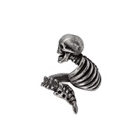 Alchemy Gothic R251 European and American retro punk skull niche design open ring ring