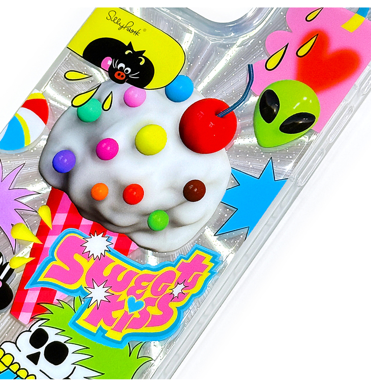 Alien Sun Sweet Kiss Graphic iPhone Case