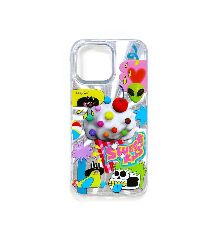 Alien Sun Sweet Kiss Graphic iPhone Case