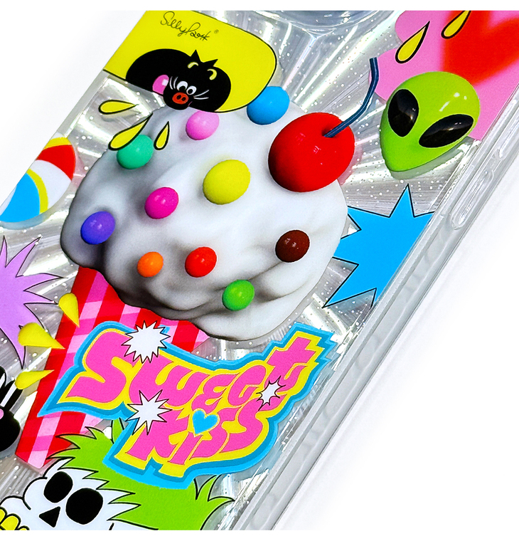 Alien Sun Sweet Kiss Graphic iPhone Case