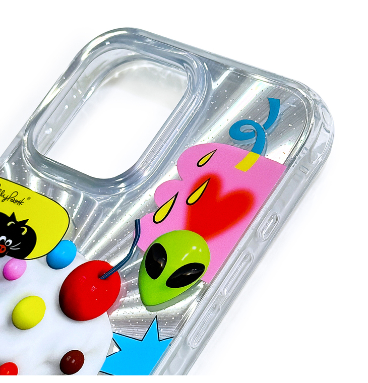 Alien Sun Sweet Kiss Graphic iPhone Case